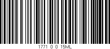Código de barras (EAN, GTIN, SKU, ISBN): '1771_0_0_15ML'