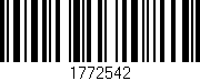 Código de barras (EAN, GTIN, SKU, ISBN): '1772542'