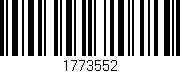 Código de barras (EAN, GTIN, SKU, ISBN): '1773552'