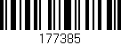 Código de barras (EAN, GTIN, SKU, ISBN): '177385'