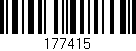 Código de barras (EAN, GTIN, SKU, ISBN): '177415'