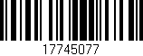 Código de barras (EAN, GTIN, SKU, ISBN): '17745077'