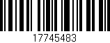 Código de barras (EAN, GTIN, SKU, ISBN): '17745483'