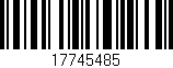 Código de barras (EAN, GTIN, SKU, ISBN): '17745485'