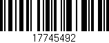 Código de barras (EAN, GTIN, SKU, ISBN): '17745492'