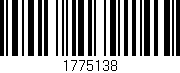 Código de barras (EAN, GTIN, SKU, ISBN): '1775138'