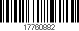Código de barras (EAN, GTIN, SKU, ISBN): '17760882'