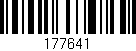 Código de barras (EAN, GTIN, SKU, ISBN): '177641'