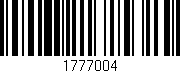 Código de barras (EAN, GTIN, SKU, ISBN): '1777004'