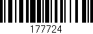 Código de barras (EAN, GTIN, SKU, ISBN): '177724'
