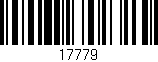 Código de barras (EAN, GTIN, SKU, ISBN): '17779'