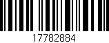 Código de barras (EAN, GTIN, SKU, ISBN): '17782884'