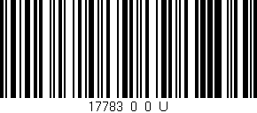 Código de barras (EAN, GTIN, SKU, ISBN): '17783_0_0_U'