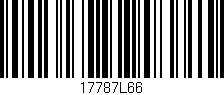 Código de barras (EAN, GTIN, SKU, ISBN): '17787L66'