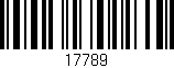 Código de barras (EAN, GTIN, SKU, ISBN): '17789'