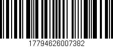 Código de barras (EAN, GTIN, SKU, ISBN): '17794626007382'