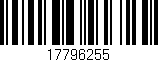 Código de barras (EAN, GTIN, SKU, ISBN): '17796255'