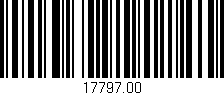 Código de barras (EAN, GTIN, SKU, ISBN): '17797.00'