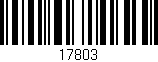Código de barras (EAN, GTIN, SKU, ISBN): '17803'