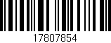 Código de barras (EAN, GTIN, SKU, ISBN): '17807854'