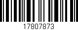 Código de barras (EAN, GTIN, SKU, ISBN): '17807873'