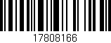 Código de barras (EAN, GTIN, SKU, ISBN): '17808166'
