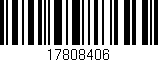 Código de barras (EAN, GTIN, SKU, ISBN): '17808406'