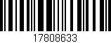 Código de barras (EAN, GTIN, SKU, ISBN): '17808633'
