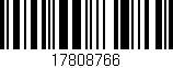 Código de barras (EAN, GTIN, SKU, ISBN): '17808766'
