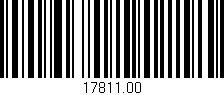 Código de barras (EAN, GTIN, SKU, ISBN): '17811.00'