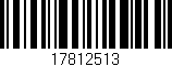 Código de barras (EAN, GTIN, SKU, ISBN): '17812513'