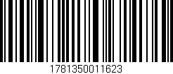 Código de barras (EAN, GTIN, SKU, ISBN): '1781350011623'
