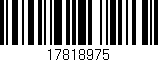 Código de barras (EAN, GTIN, SKU, ISBN): '17818975'