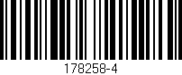 Código de barras (EAN, GTIN, SKU, ISBN): '178258-4'