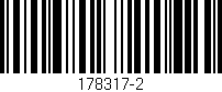 Código de barras (EAN, GTIN, SKU, ISBN): '178317-2'
