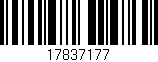 Código de barras (EAN, GTIN, SKU, ISBN): '17837177'