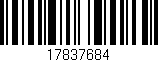 Código de barras (EAN, GTIN, SKU, ISBN): '17837684'