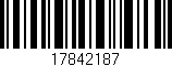 Código de barras (EAN, GTIN, SKU, ISBN): '17842187'