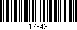 Código de barras (EAN, GTIN, SKU, ISBN): '17843'