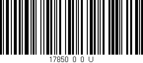 Código de barras (EAN, GTIN, SKU, ISBN): '17850_0_0_U'