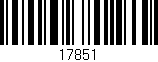 Código de barras (EAN, GTIN, SKU, ISBN): '17851'