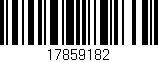 Código de barras (EAN, GTIN, SKU, ISBN): '17859182'