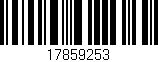 Código de barras (EAN, GTIN, SKU, ISBN): '17859253'