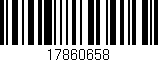Código de barras (EAN, GTIN, SKU, ISBN): '17860658'