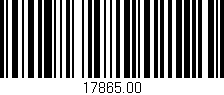 Código de barras (EAN, GTIN, SKU, ISBN): '17865.00'