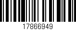 Código de barras (EAN, GTIN, SKU, ISBN): '17866949'