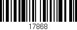Código de barras (EAN, GTIN, SKU, ISBN): '17868'