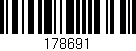 Código de barras (EAN, GTIN, SKU, ISBN): '178691'