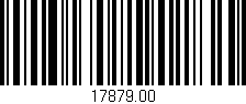 Código de barras (EAN, GTIN, SKU, ISBN): '17879.00'