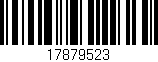 Código de barras (EAN, GTIN, SKU, ISBN): '17879523'